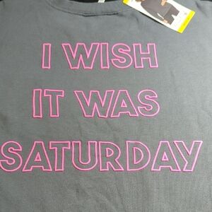 Wildfox Charcoal Top with Pink Broken Heart